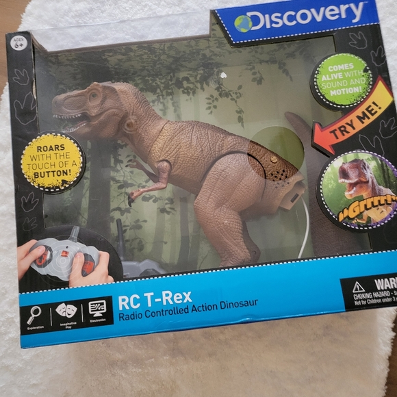 Discovery Radio Remote Control T Rex Action Dinosaur Motorized Legs 16 inch New - Picture 1 of 4